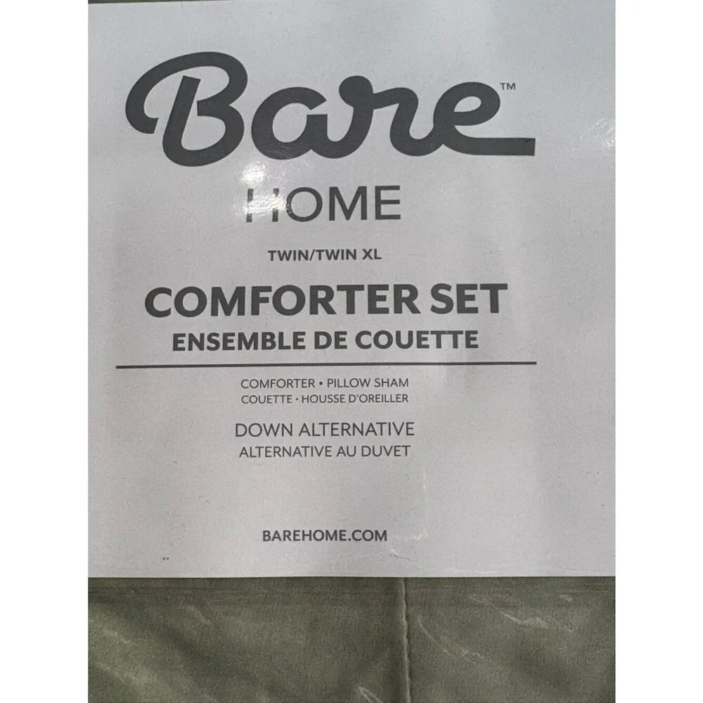 Bare Home Comforter Set - Twin/Twin Extra Long Size